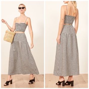 NWOT Reformation Kitty Two-piece Dress Sz S